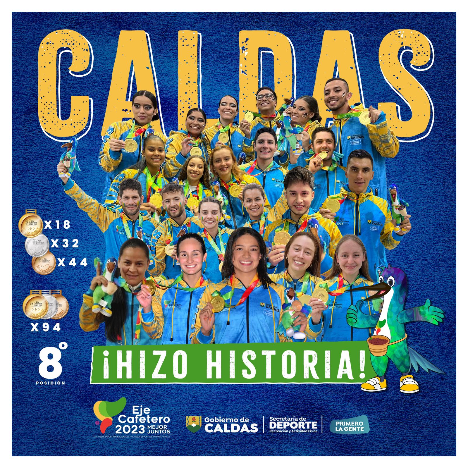 Con una histórica participación en los XXII Juegos Nacionales, Caldas  superó su propio récord de medallas de oro - Es Caldas | Noticias de la  región