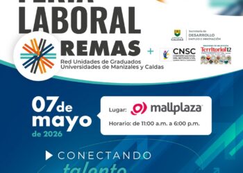 Gobernación de Caldas se vincula a la tercera Feria Laboral “Conectando talentos y oportunidades”: será el 7 de mayo en Manizales