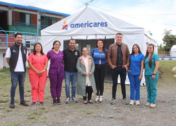Tras gestiones de la Territorial de Salud de Caldas, San José recibe donación de carpas de hospital de campaña para fortalecer los servicios afectados por el terremoto
